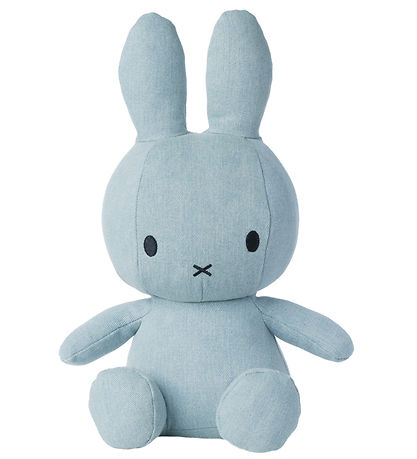 Bon Ton Toys Soft Toy - 33 cm - Miffy Sitting - Light Wash Denim