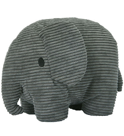 Bon Ton Toys Soft Toy - 19 cm - Elephant Corduroy - Grey