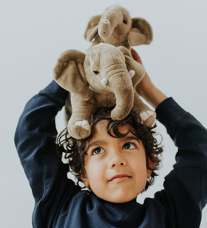 Bon Ton Toys Soft Toy - 25 cm - WWF African Elephant - Grey