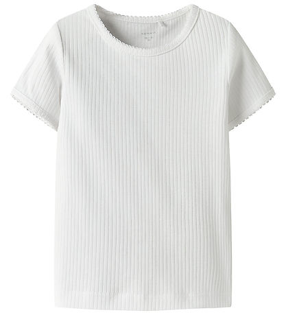 Name It Stuttermabolur - Rib - NmfFikatie - Lucent White
