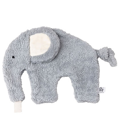 Sebra Comfort Blanket w. Pacifier holder - Dusty Blue