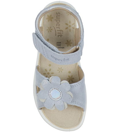 Superfit Sandalar - Sparkle - Ljósblátt/Silfur