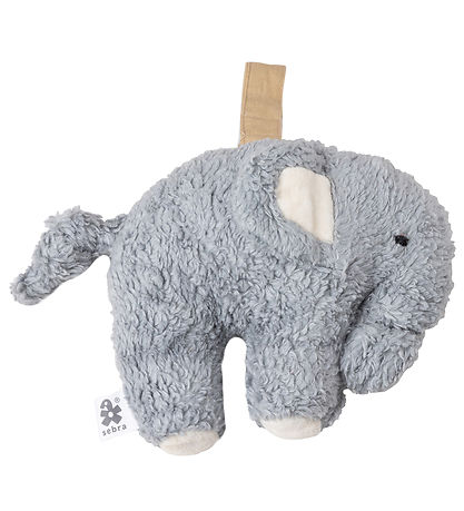 Sebra Soft Toy - Elephant - 14 cm - Dusty Blue