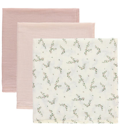 Sebra Muslin Cloths - 3-Pack - 75x75 cm - Rose