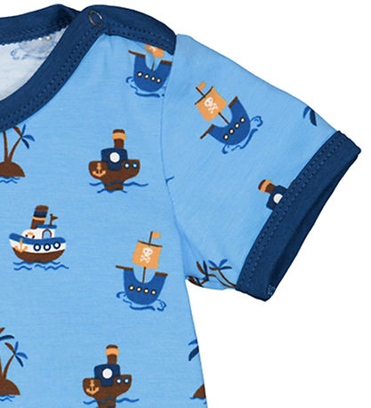 Freds World Summer Romper - Pirate - All Blue/Papaya/Navy