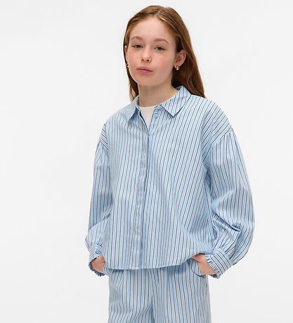 Vero Moda Girl Skyrta - VmPinnys - Airy Blue/New Pinny
