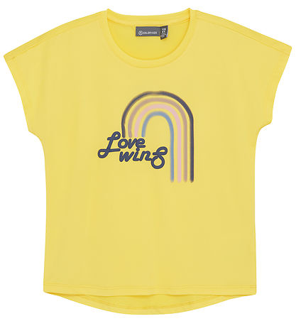 Color Kids T-shirt - Banana Cream w. Print