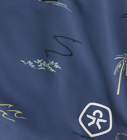 Color Kids Sund stuttbuxur - AOP - Vintage Indigo
