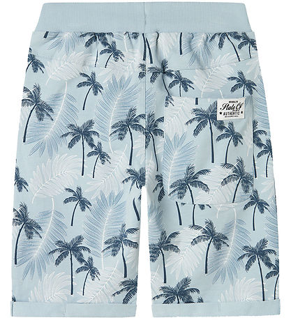 Name It Sweat Shorts - Noos - NkmVermo - Celestial Blue/Palms