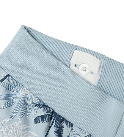 Name It Sweat Shorts - Noos - NkmVermo - Celestial Blue/Palms
