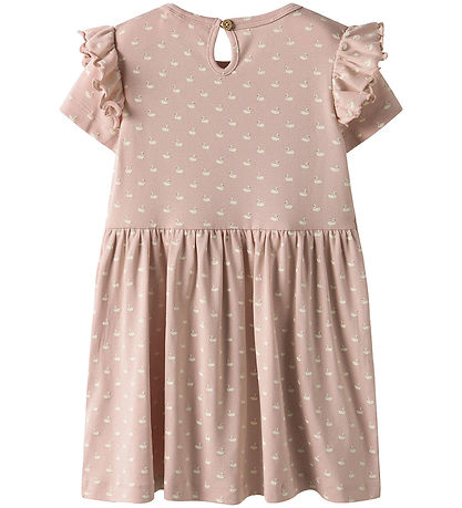 Lil' Atelier Dress - NmfGayo - Peach Whip/Swans