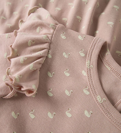 Lil' Atelier Dress - NmfGayo - Peach Whip/Swans