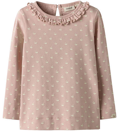 Lil' Atelier Blouse - NmfGayo - Peach Whip/Swans