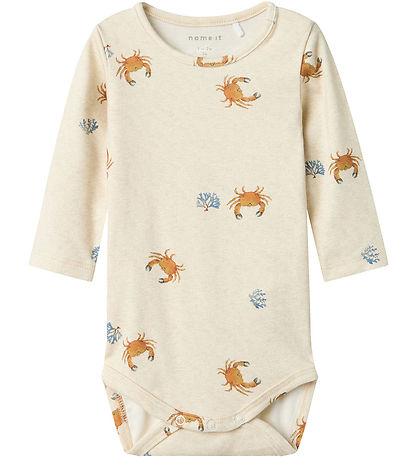 Name It Bodysuit l/s - NbmFabio - Peyote Melange