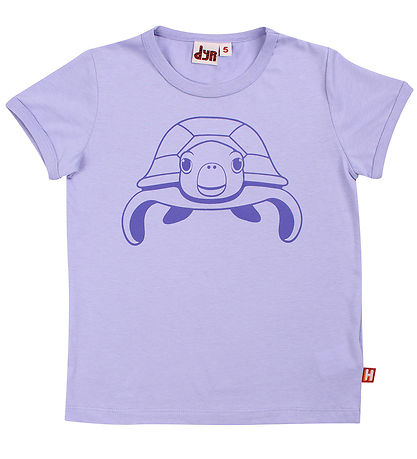 DÝR Stuttermabolur - AnimalHide - Lila Outline Sea Turtle