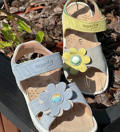 Superfit Sandals - Sparkle - Yellow/White