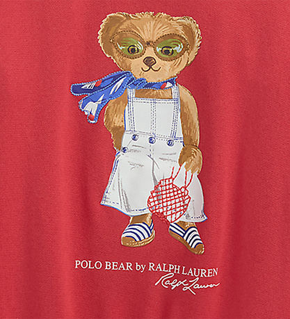 Polo Ralph Lauren Sweatshirt - Red w. Soft Toy