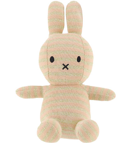 Bon Ton Toys Soft Toy - 23 cm - Miffy Organic Cotton - Stripe Pi