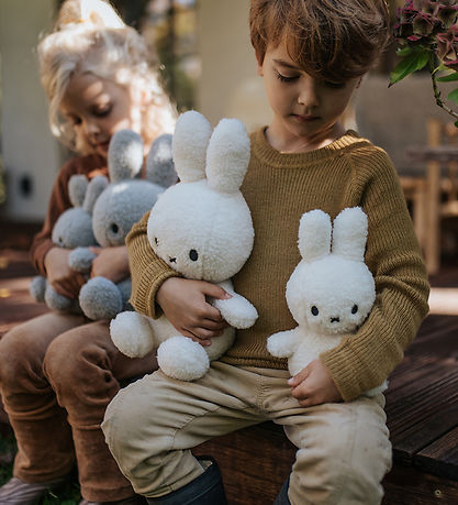 Bon Ton Toys Soft Toy - 23 cm - Miffy ECO Teddy - Light Grey