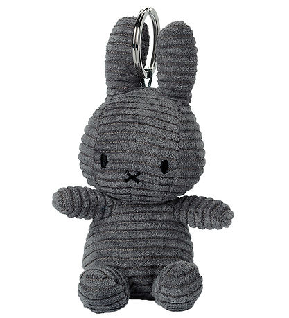 Bon Ton Toys Lyklakippa - 12 cm - Miffy ECO Corduroy - Grey