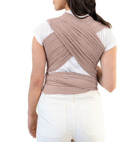 Wrap extensible Moby - Tricot gaufré - Grès