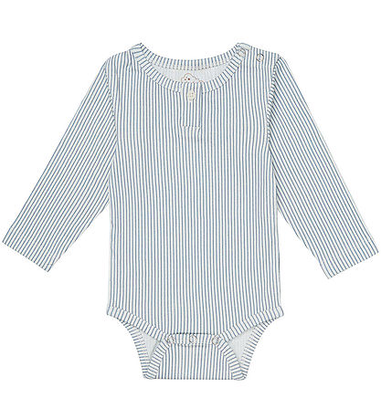 Cam Cam Bodysuit l/s - William - Classic+ Stripes Blue