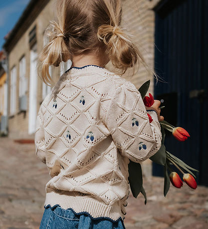 Fliink Cardigan - Prjónað - Mela Ruffle - Sandshell