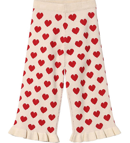 Fliink Trousers - Knitted - Alon - Pompeian Red/Sandshell