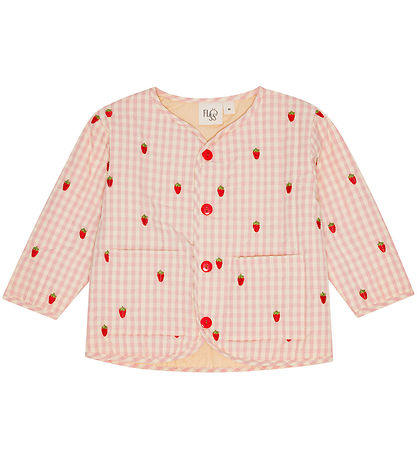 Flöss Jakki - Dolly - Bleikt Berry Gingham