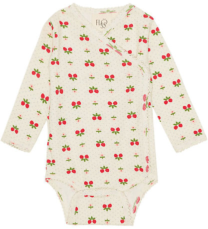 Flöss Wrap samfella l/e - Sofia - Soft White Berry