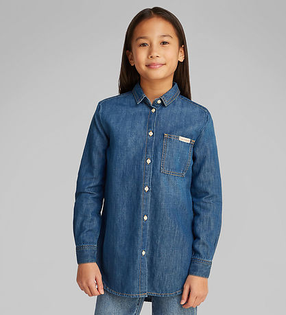 Calvin Klein Shirt - Denim - Mid Serenity Blue