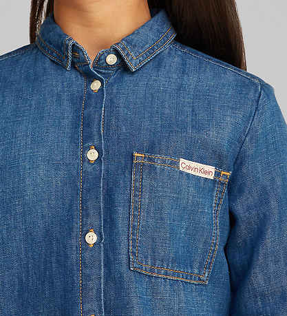 Calvin Klein Shirt - Denim - Mid Serenity Blue