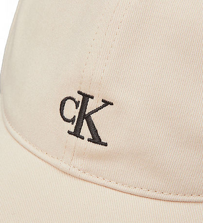 Calvin Klein Kappe - Monogramm-Baseball - Oyster Grey