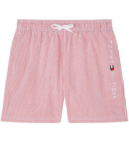 Tommy Hilfiger Swim Shorts - Ithaca White/Medium+ Red