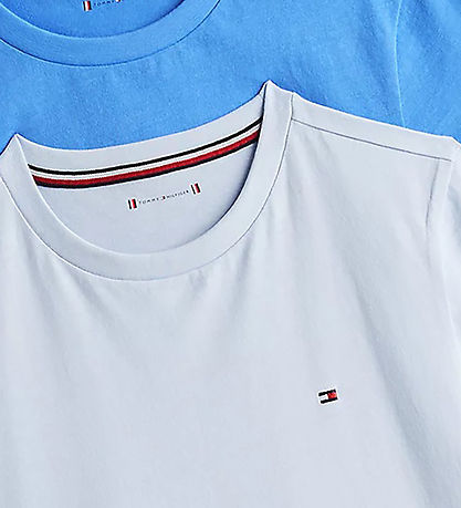Tommy Hilfiger T-Shirt - 2er-Pack - Breezy Blue/Blue Zauber Whit