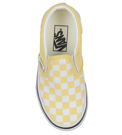 Vans Shoes - Classic Slip-On - Yellow/White Check