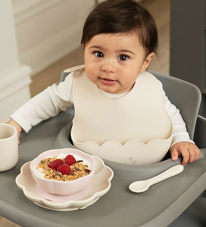 Jack o Juno Lätzchen - Silikon - Poppy - Cream
