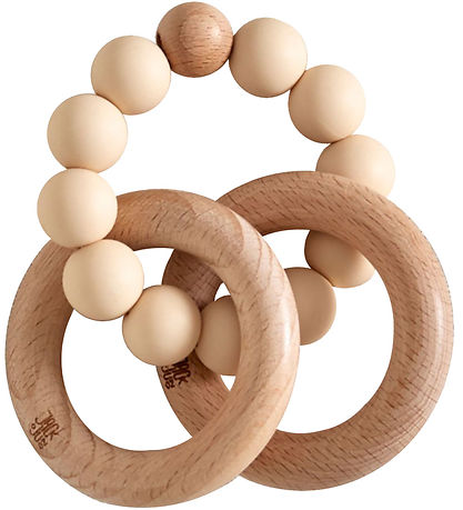 Jack o Juno Teether - Beech/Silicone - Bubble - Milk
