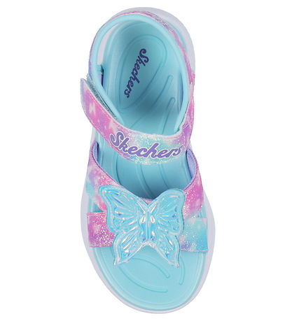 Skechers Sandalen m. Licht - S-Licht Vlinderdas Helder - Aqua Me