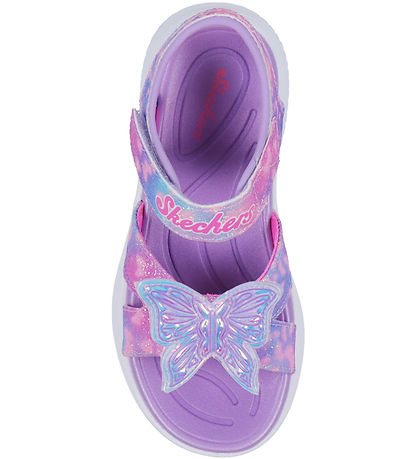 Skechers Sandals w. Lights - Jumpsters Bow Tie Brites - Lavender