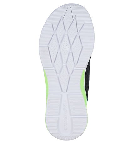 Skechers Shoes - Microspec Max Brisk-Stripe - Black/Lime