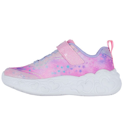 Skechers Skór M. Ljós - Eilíft Heart Ljós - Ljós Bleikt/Multi
