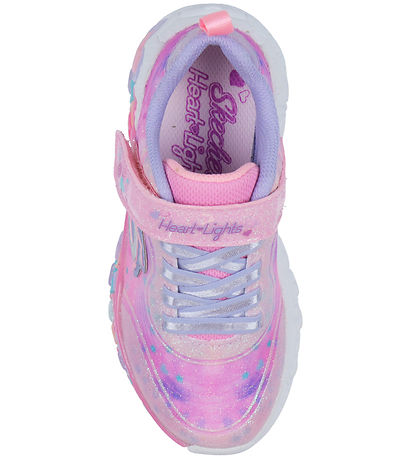 Skechers Skór M. Ljós - Eilíft Heart Ljós - Ljós Bleikt/Multi