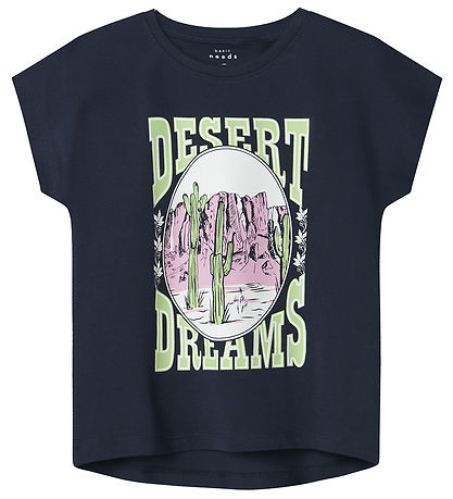 Name It Stuttermabolur - NkfViolet - Dökkblátt Blazer/Desert