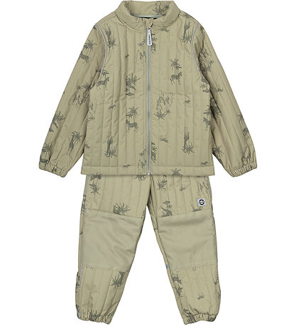 Mikk-Line Thermokleding - Grijs Green m. Print