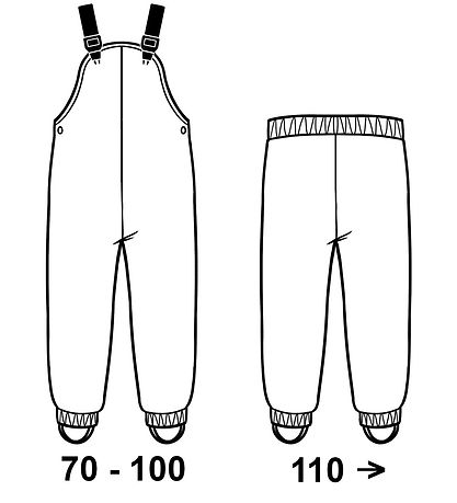 CeLaVi Regenkleidung m. Träger - PU - Perfekt Pale m. Print
