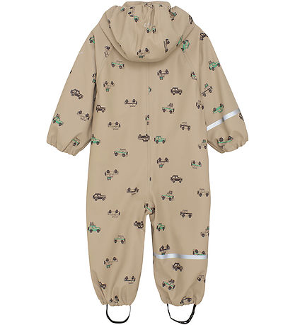 CeLaVi Rainsuit - PU - White Pepper w. Print