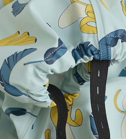 CeLaVi Rainsuit - PU - Blue Heaven w. Banana print