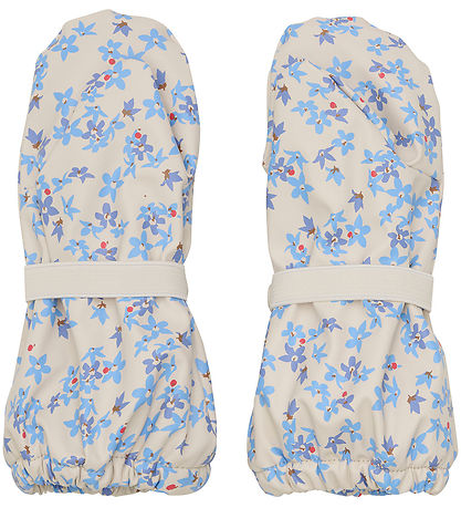 CeLaVi Mittens - PU - Blue Bell w. Print