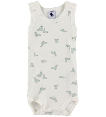 Petit Bateau Bodies u/ä - 3-pack - Vit/Blå